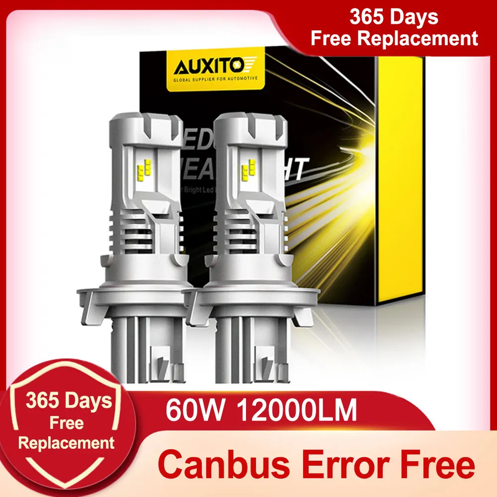 AUXITO 2x H13 9008 LED Headlight Bulbs H4 HB2 9003 Hi Lo Beam Head Lamp For Chevrolet Cruze Captiva Aveo Lacetti 6500K White | Автомобили