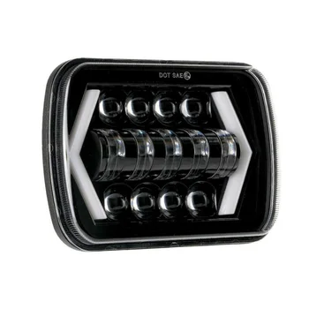 

1* LED Headlight Square 7 Inch For Jeep Cherokee XJ Waterproof 12-24V Practical