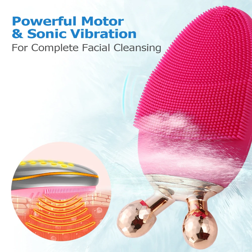 Electric Facial Cleaning Brush Massage Face Cleanser Waterproof Silicone Skin Face Care Tools Remove Dirt Spa Washing Machine Electric Facial Cleaning Brush Massage Face Cleanser Waterproof Silicone Skin Face Care Tools Remove Dirt Spa Washing Machine