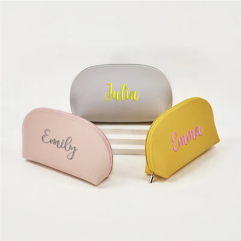 

Personalized Large-Capacity Cosmetic Bag Custom Embroidered PU Multi-Function Storage Bag Traveling Waterproof Portable Toiletry