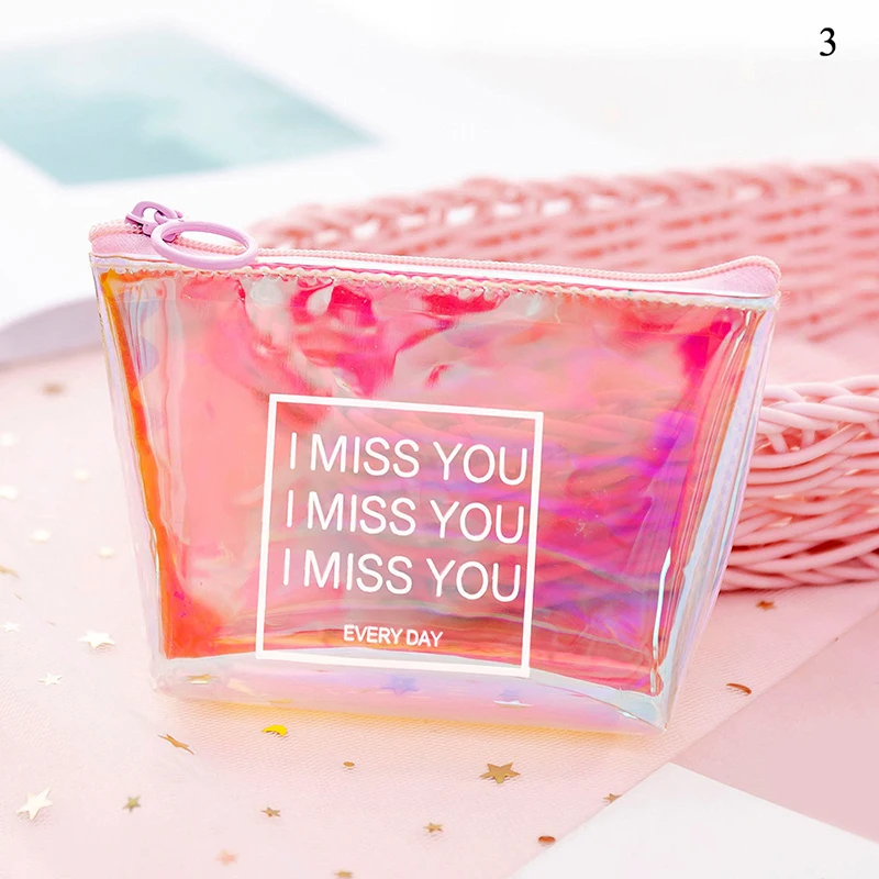 3 Модная Водонепроницаемая Лазерная женская косметичка Neceser Make Up Bag ПВХ сумка для мытья туалетных принадлежностей лазерный органайзер для путешествия - Цвет: 3