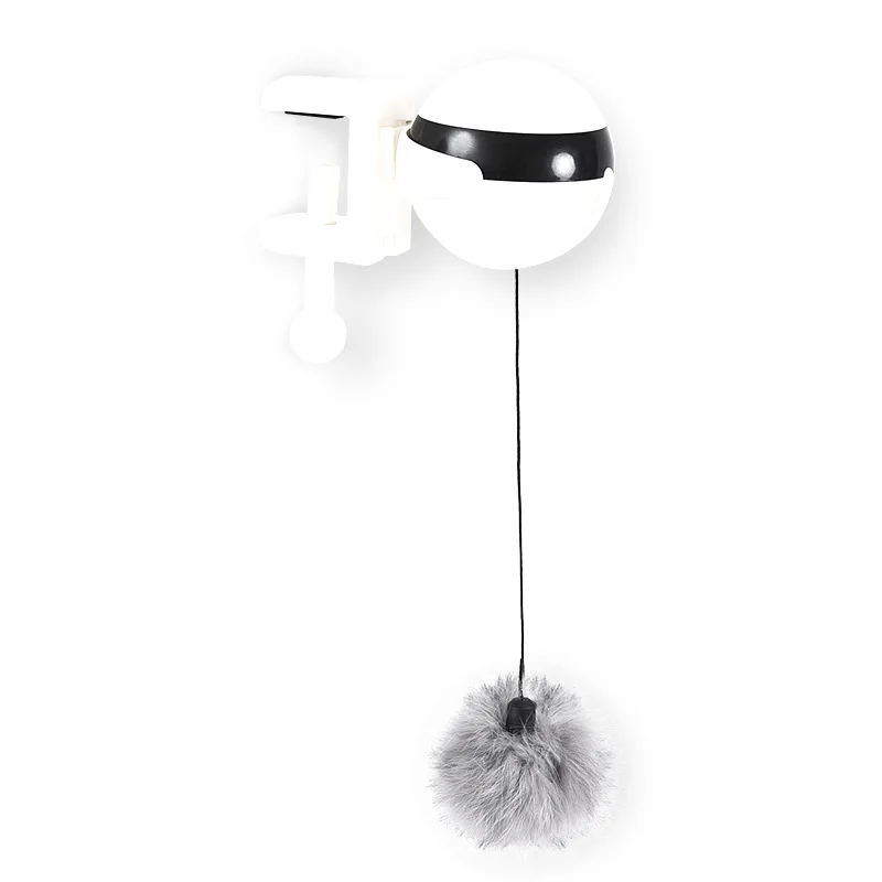 Electronic Motion Cat Toy Interactive Cat Teaser Toy Yo-Yo Lifting Ball Electric Flutter Rotating Interactive Puzzle