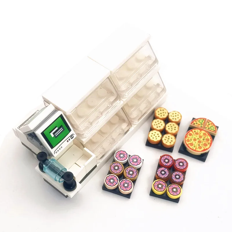 Строительные блоки MOC Food магазин тортов совместимые с Friends десертов игрушки