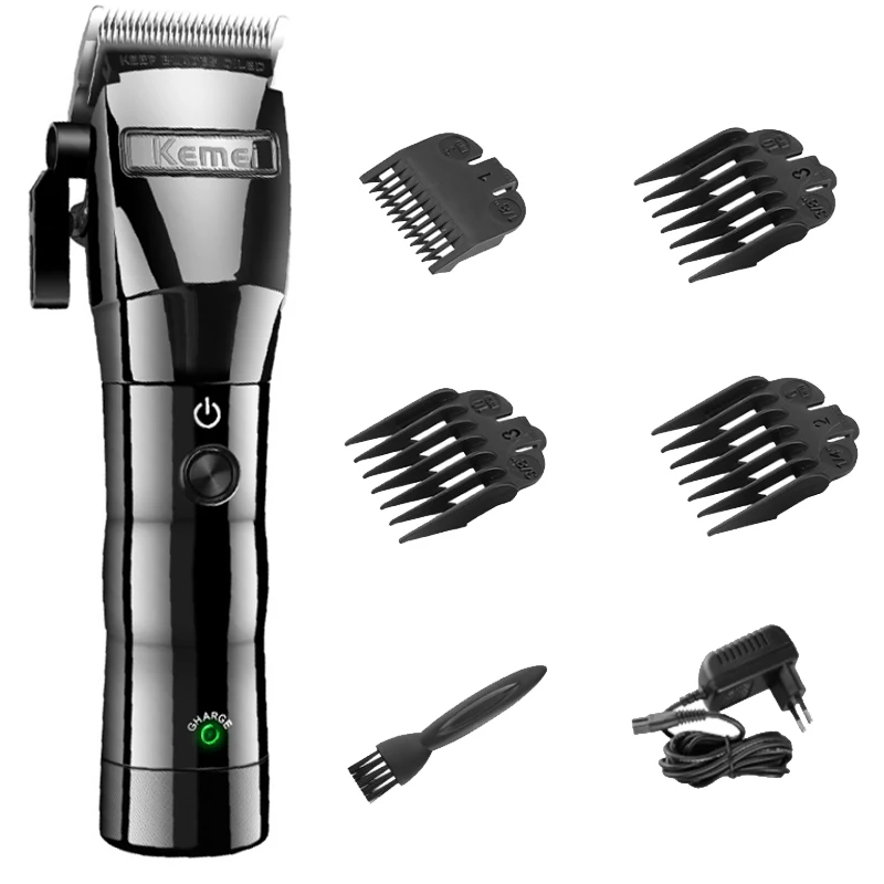 Low Noise Kemel Powerful Cordless Kamei Hair Trimmers Rechargeable Professional Grooming Clippers Kmei Trimer Kemei Hairdressing