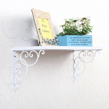 

4PCS Iron Wall Book Mounted Shelf Storage Rack Hanging Holder Organizer Rack Metal Tripod LKS99