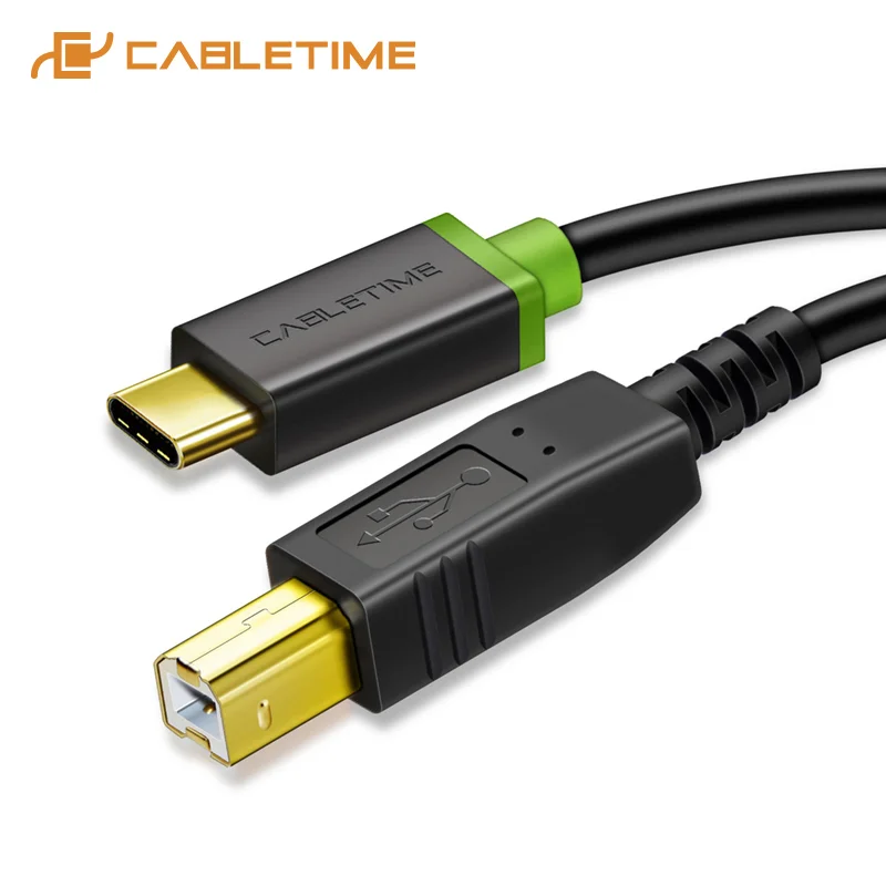 Кабель USB Type C 2 0 B кабель M/M для сканера принтера зарядный шнур компьютера ноутбука