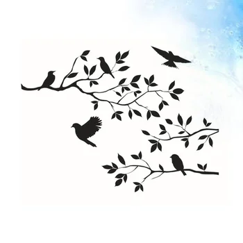 

1PC DIY Peel and Stick Removable Tree Branch Birds Wall Sticker Wall Decals