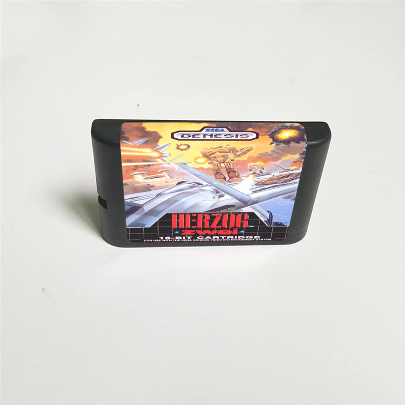 Herzog Zwei-крышка США с розничной коробкой 16 бит MD игровая карта для Sega megadrive Genesis игровая консоль