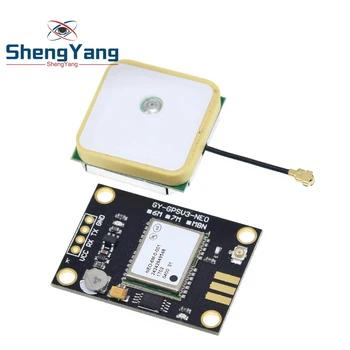 

GY-NEO6MV2 new NEO-6M GPS Module NEO6MV2 with Flight Control EEPROM MWC APM2.5 large antenna for arduino
