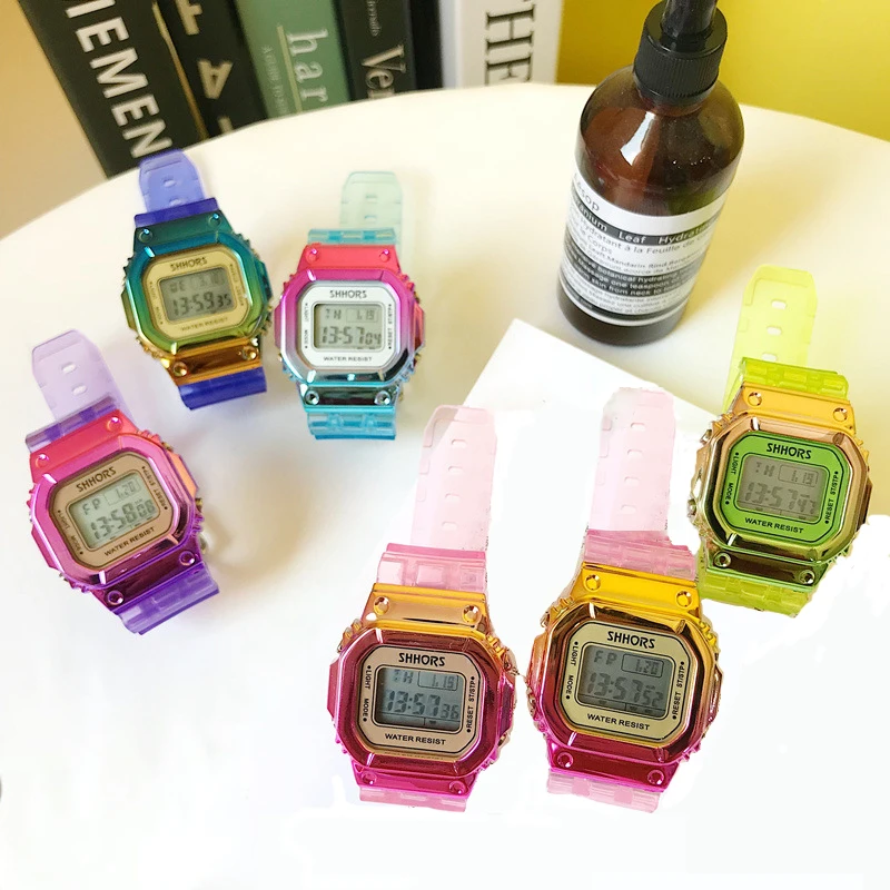 

New Colorful Personality Multi-function Women Electronic Watch Chronograph Luminous Alarm Sport Digital Watch Men's Clock