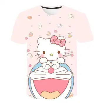 

Latest 3D Baby Boy T-shirt Girl Japanese Anime Doraemon Cat Doraemon Costume Children Kids Clothes Boy T-shirt camisetas