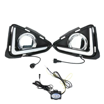 

DRL for Toyota RAV4 2016 17 18 LED Daytime Running Light Fog Lamp with Turn Signal