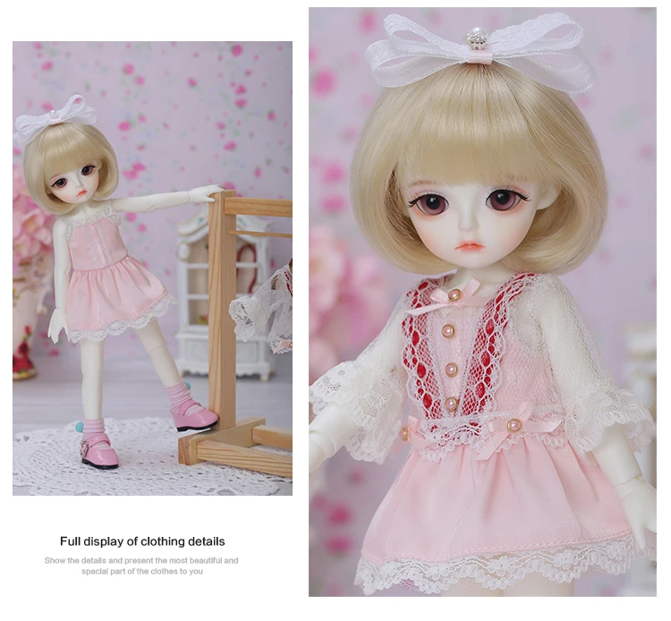 BJD SD Кукла Одежда 1/6 розовый стиль для Linachouchou тела YF6-452 куклы аксессуары luodoll