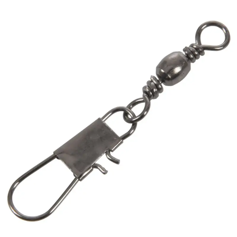 

15 Pcs 4.6cm Long Metal Fishing Line Hook Shank Swivel Clip Connector