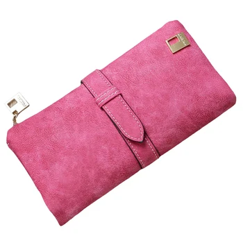 

1 PC Vintage Scrub Twisted Wallet Women Long Wallet Matte Leather Female Long Multi-card Ladies Clutch Bag Dropship New Arrival