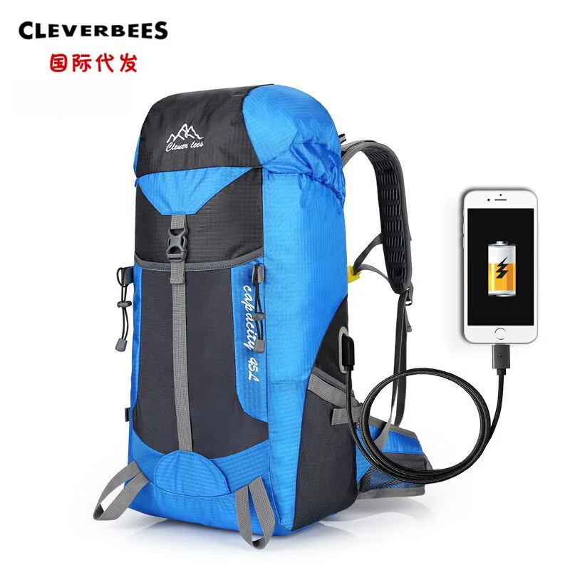 

Multi-functional Charging Travel Mountaineering Bag Hiking Sports Outing Backpack Large Capacity Outdoor Travel Camping Backpack