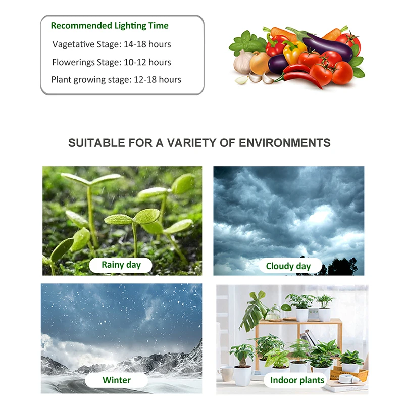 Indoor Lighting 1000W Grow Light Phyto Lamp Full Spectrum Phytolamp For Plants Indoor Led Lamp For Plant Warm Light Flowers