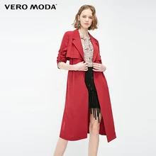 Vero Moda женский OL Стиль минималистичный драпированный Тренч | 319121509