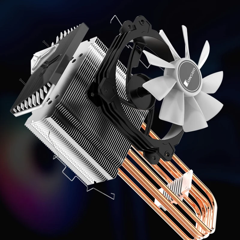 Jonsbo Cpu кулер 4 тепловые трубы башня радиатор 120 мм ШИМ 12 в синхронизация Rgb Led
