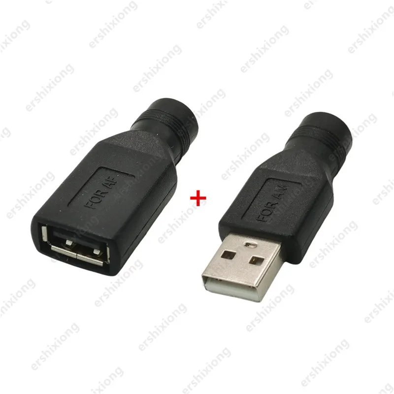 JACK DC 5.5x2.1mm Adattatore Da Femmina A USB Maschio
