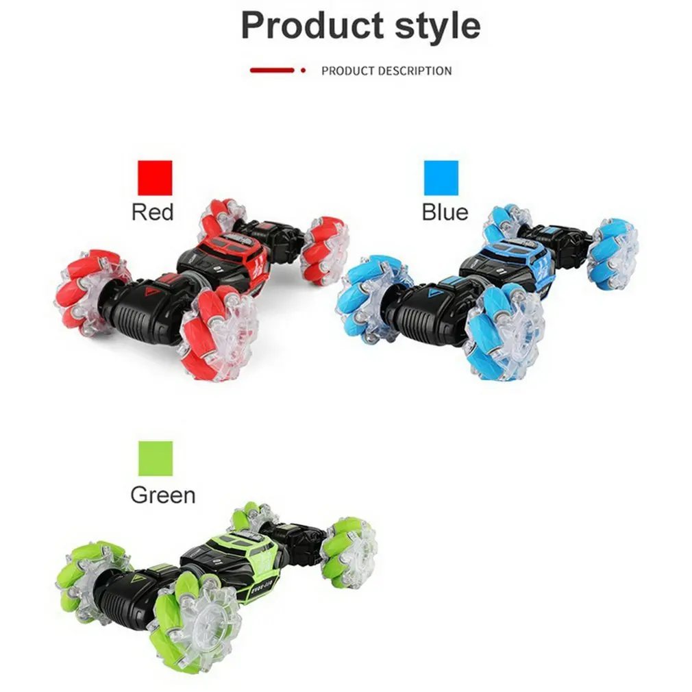 

Double-sided Stunt Car Gesture Sensor Remote Control Stunt Watch Rollover Twisting Toy Car Body Deformation Off-road Vehicle