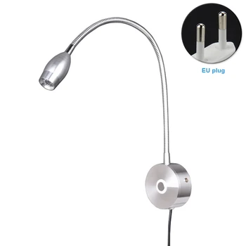 

Dimmable Indoor Home Living Room Warm White Office Aluminum Wall Mounted Hotel LED Reading Light Flexible Gooseneck Bright Mini