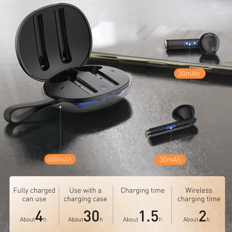 Baseus W05 TWS Bluetooth Headphones Wireless 5.0 True Wireless HD Earbud  Stereo Earphone In Ear Headset For iPhone 12 Pro Xiaomi| | - AliExpress
