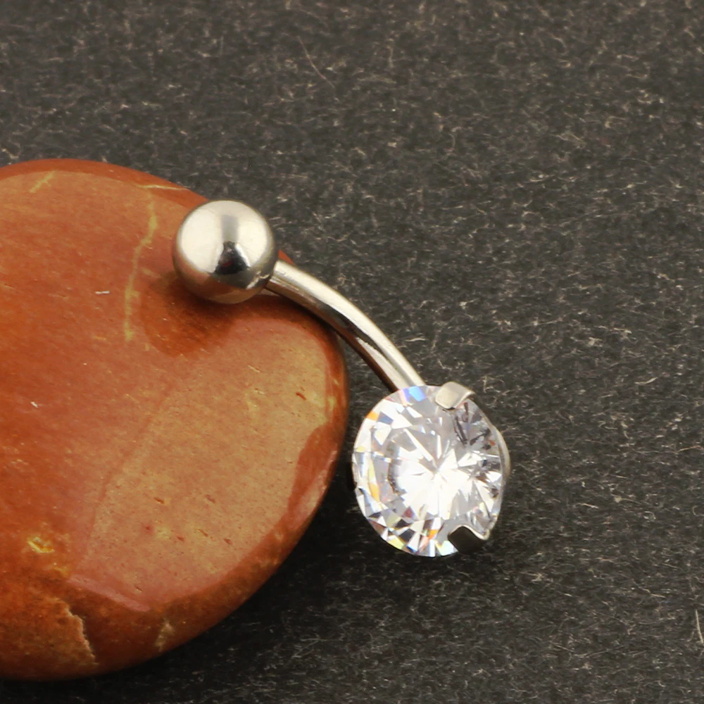 JUNLOPWY 14G хирургическая Сталь пупка кольца серьги для пирсинга пупка изогнутой штангой, бижутерия для пирсинга, для Для женщин 20/50 шт