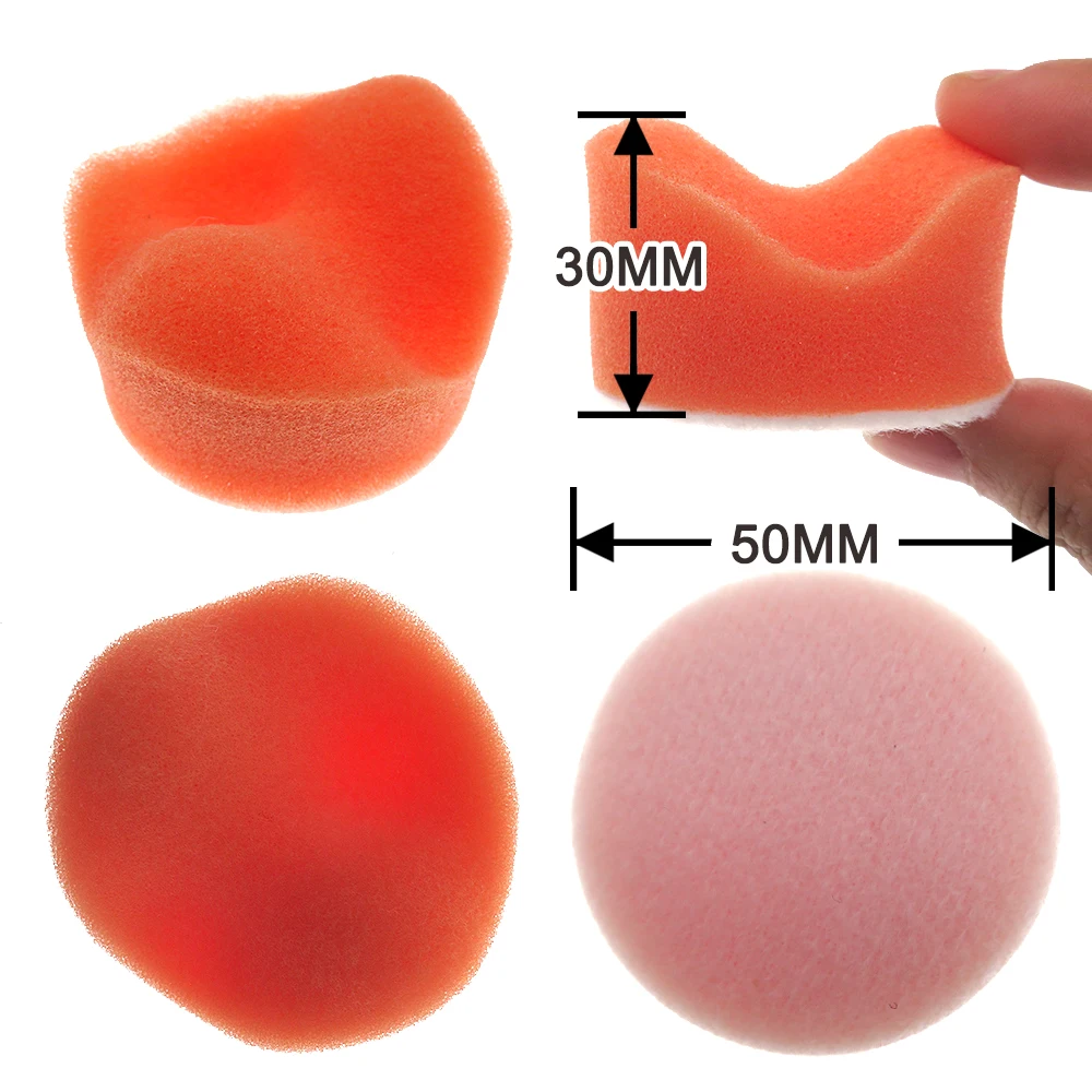 10Pcs/Set 2 Inch Car Buffing Polishing Pad Kit Clean Sponge Waxing Wheel Wool Ball Auto Sanding Pad M6/M8 Thread Car Repair Care
