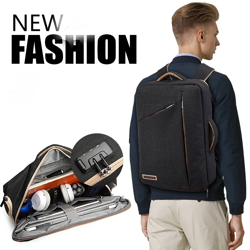 

Laptop Backpack Shoulder Bag suit for men and women Handbag multi-function canvas bag on 2019