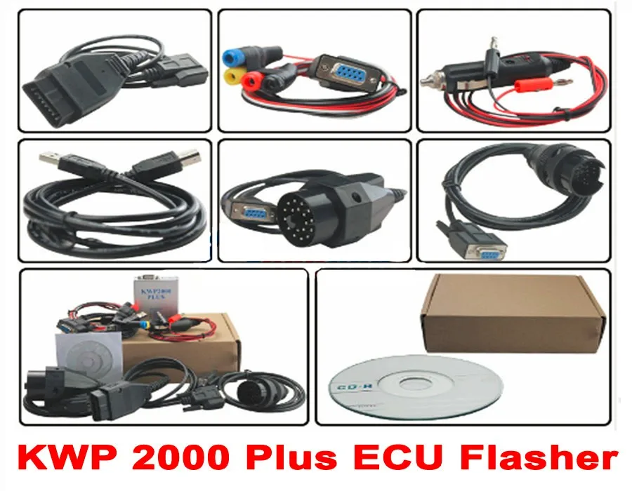 KWP 2000 OBD2 OBD II Plus ЭБУ мигалка ЭБУ Настройка чипов инструмент KWP2000 ECU для мультибрендовых автомобилей