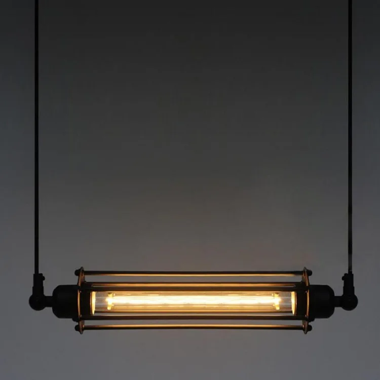 

Northern European-Style Loft Vintage Industrial Office Iron Art Flute Single-head Droplight Bar Restaurant Coffee Shop Chandelie
