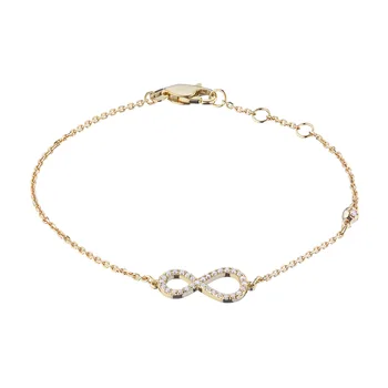 

Bracelet of yellow gold with diamonds e0301br04201147