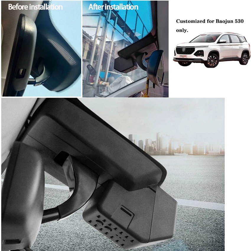    ķ, DVR , 24 ð  ͸, ߰ ð, HD 2160P  , Baojun 530 2018 2019 Ư, 4K