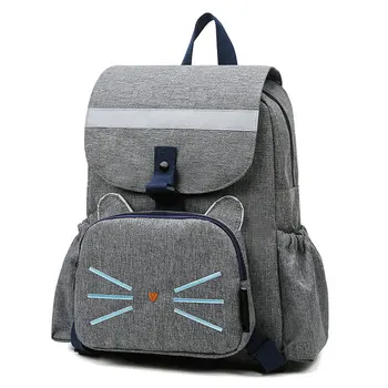 

Nappy Changing Kids Backpack Maternity Diaper Bag Harness Detachable Large Capacity Travel Cute With Reflective Stripe