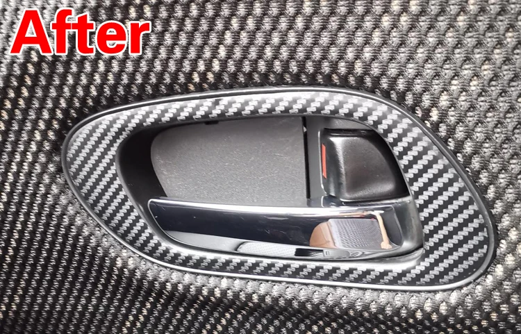 Автомобильные аксессуары стикер из углеродного волокна наклейка на дверь чашу