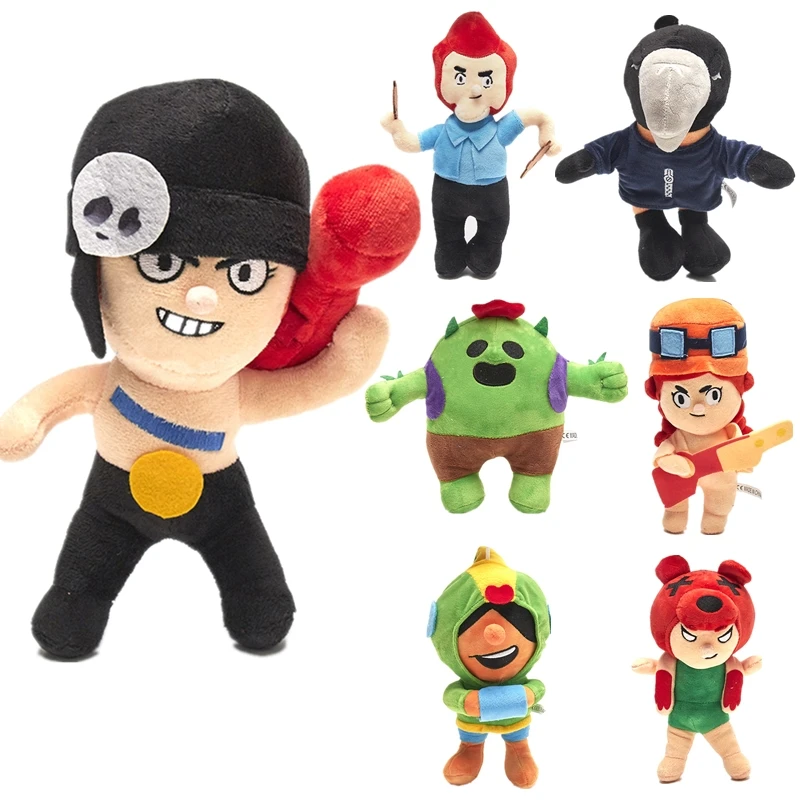 

brawl stars toy figure game cartoon star hero model Plush toys Shelly Colt Leon PRIMO MORTIS doll New Year Xmas brawlstars toy