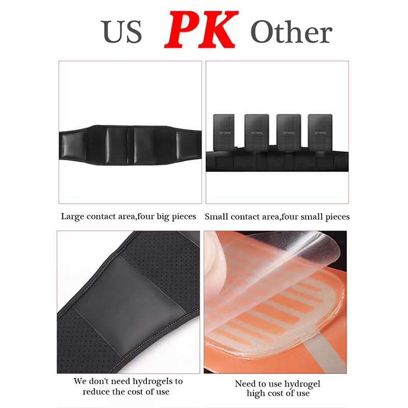 EMS Wireless Smart Muscle Stimulator Abdominal Arm Leg Trainer Belt Body Slimming Massager Fat Burning Fitness Exerciser Unisex