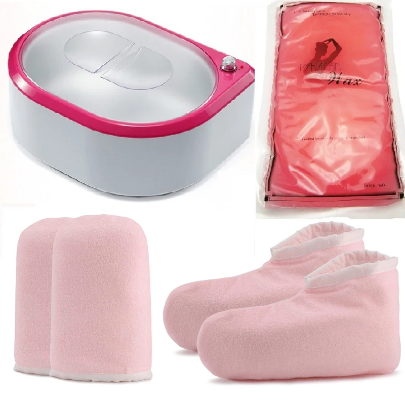 Paraffin Wax Heater Machine Bath For Hand Foot Warmer Heat Therapy With Mitts and Bootie Continuous Hydrating & Whiting Hand