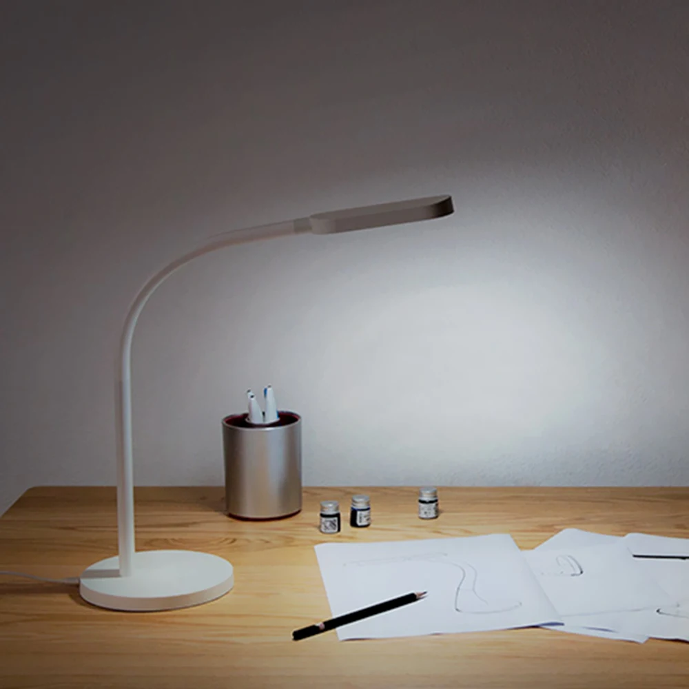 Yeelight 5 Вт 60 Светодиодный настольный светильник Сенсорное сенсорное управление 5 уровней яркость регулируемая диммируемая цветная настольная лампа для Xiaomi