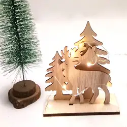 2019 креативные DIY деревянные поделки Рождественская елка декоративное украшение "Олень" орнамент Рождественский набор для домашней
