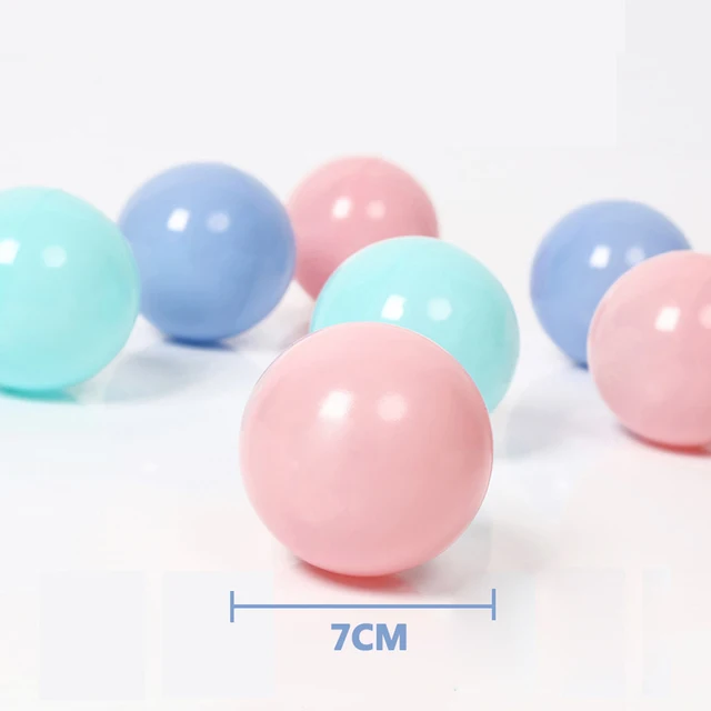 50 Pcs/Lot Eco-Friendly Colorful Balls Soft Plastic Ocean Ball Funny Baby Swim Pool Pit Toys Water Pool Ocean Wave Balls Dia 7cm 6