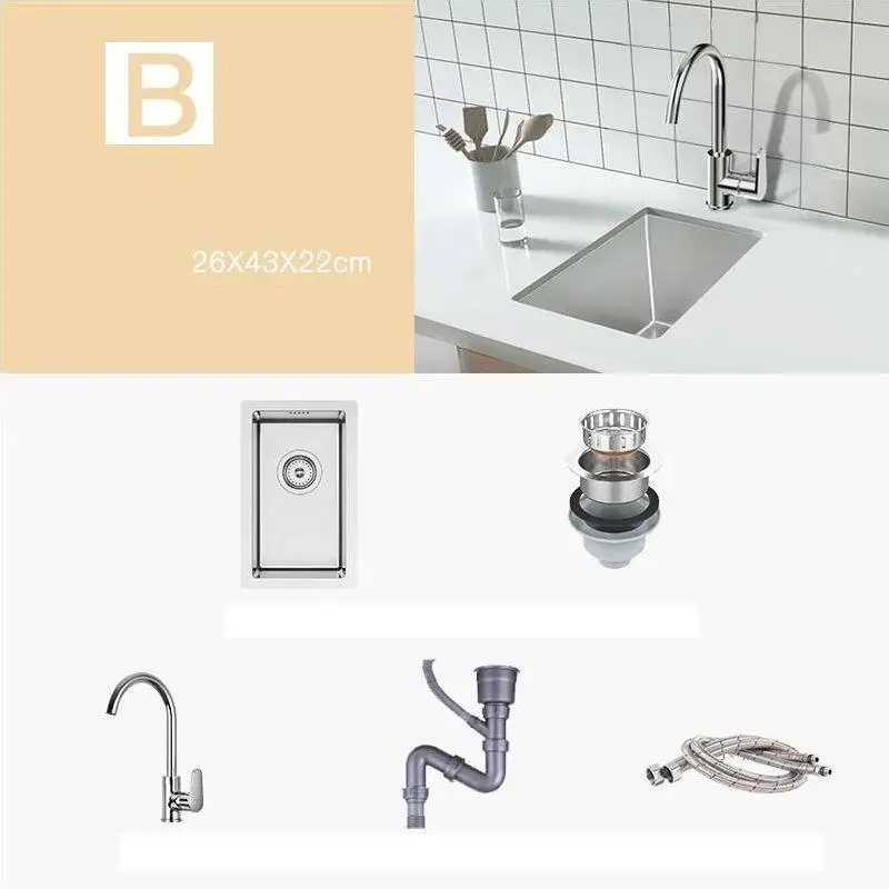Version Q Inoxidable Afwasbak Portatil Torneira Gourmet Evier Inox кухня Куба Пиа Cozinha Fregadero де Cocina Lavabo мойка для овощей - Цвет: Version Q