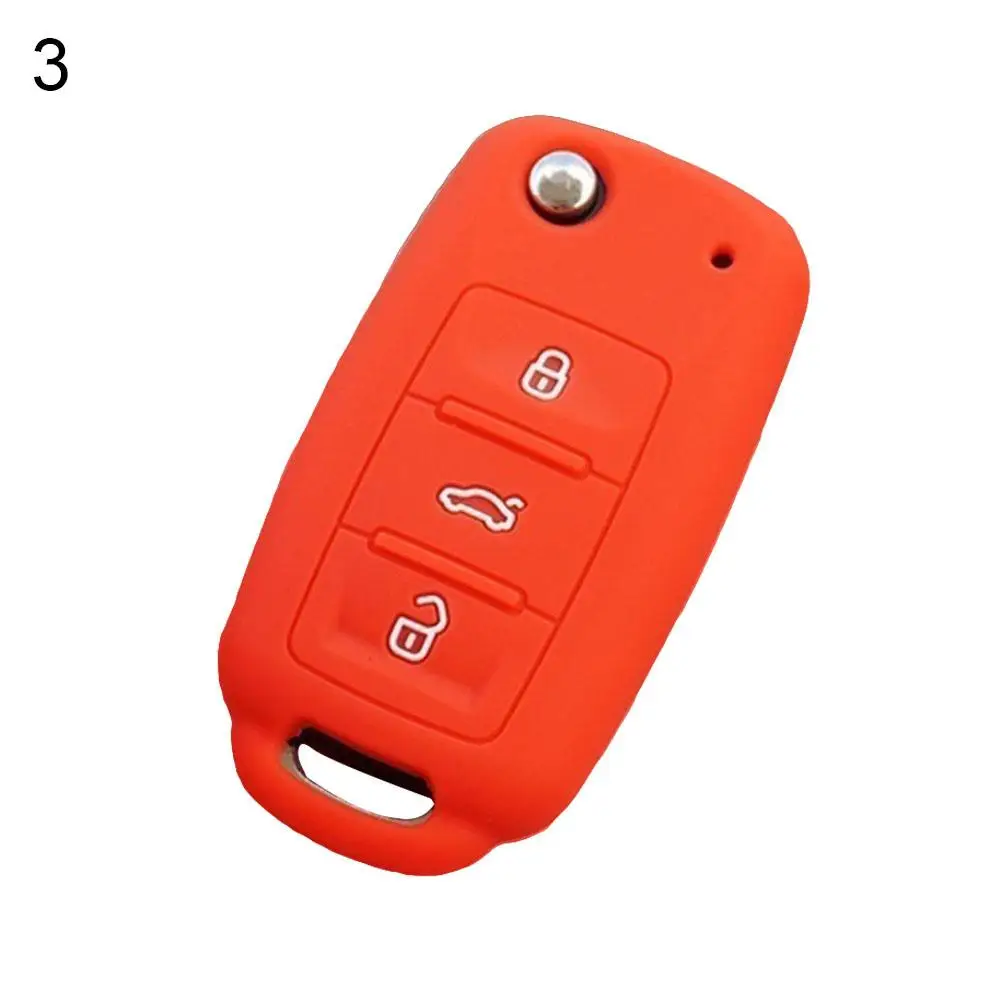 

Silicone Key Case Cover For Golf Polos Passat Tiguan Jettas Bora Remote Fob nice