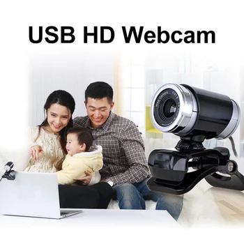 

Webcam USB 2.0 480P Camera Web Cam 360 Degree Clip-on For PC Laptop Clip-on Built-in 640*480 1.45 Meters Usb Cable