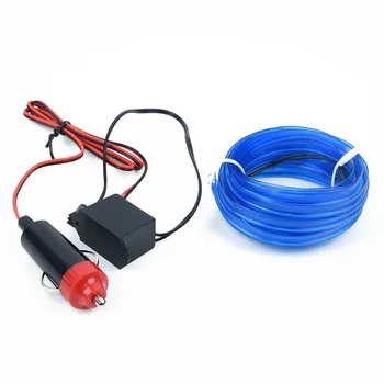 

Car LED Lights Lamp Bright Blue Decoration Door Center Console Charger