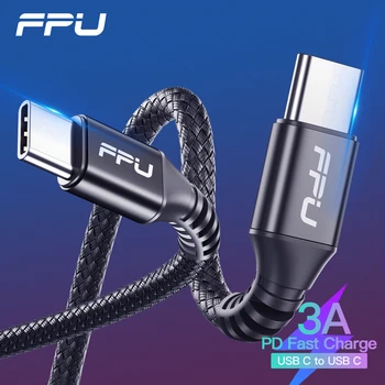 

FPU USB C to USB Type C Cable For Redmi k30 pro Quick Charge 4.0 PD Fast Charging Cord for MacBook Xiaomi mi 10 pro USB-C Cable