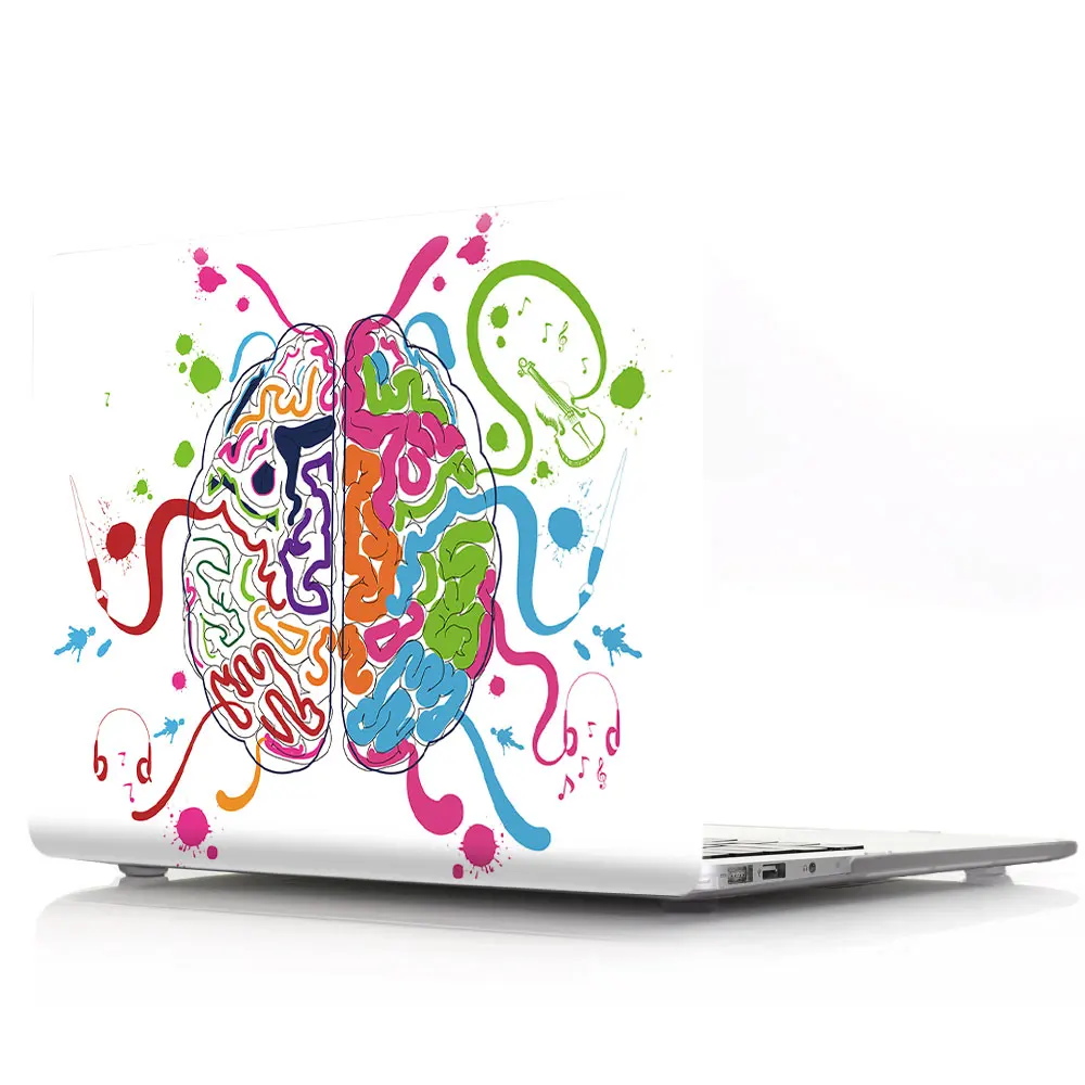 Чехол для ноутбука с изображением мозгов для Apple MacBook Air Pro 11 12 13 15 16, чехол для Mac Pro 13,3, 15,4 дюймов, сенсорная панель
