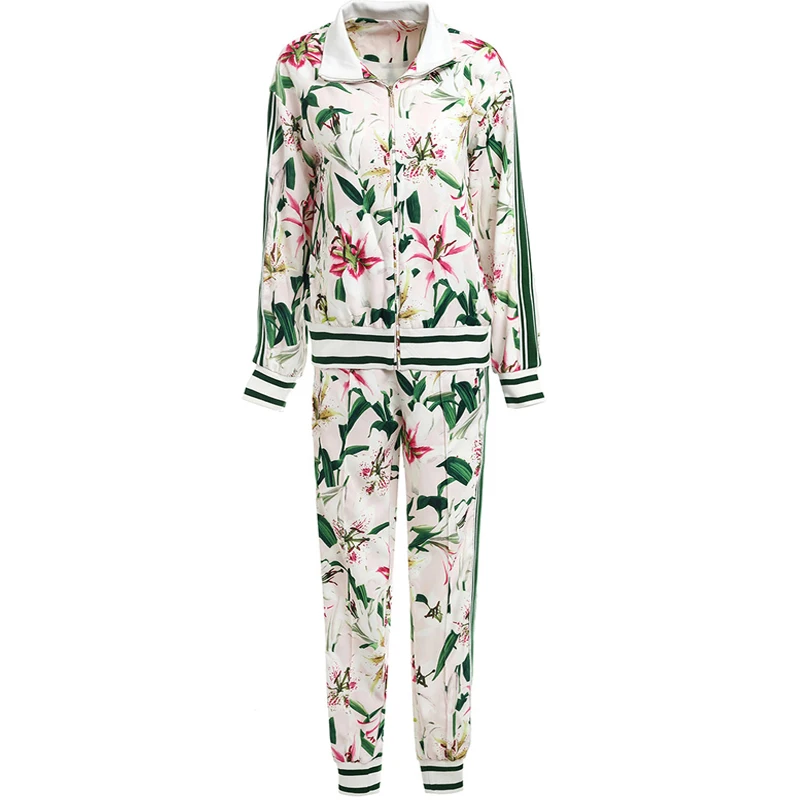 floral print tracksuit