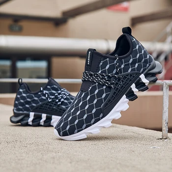 

Big Size 39-47 Men Running Shoes Lightweight Sneakers for Man Outdoor Lace Up Male Sports Shoes Black White Gym Fitness Trainer